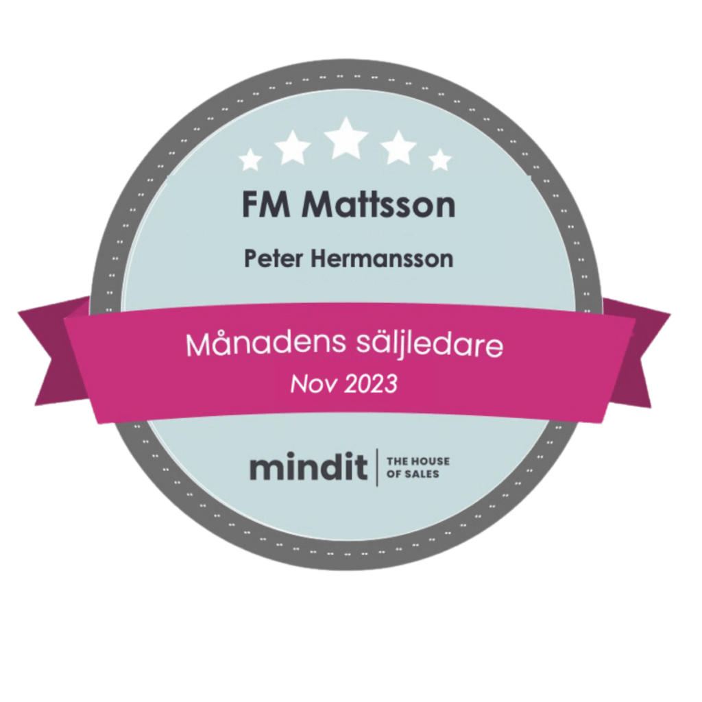 badge man saljledare FM Mattsson